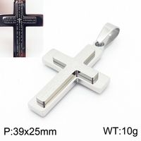 Luxurious Cross Stainless Steel 18K Gold Plated Unisex Charms sku image 5
