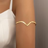 Style Simple Forme De Cœur Alliage Placage Femmes Bracelet De Bras main image 1