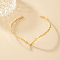 Simple Style Heart Shape Alloy Plating Women's Arm Bracelet main image 4