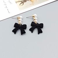 Wholesale Jewelry Simple Style Heart Shape Alloy Pearl Inlay Drop Earrings main image 3