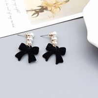Wholesale Jewelry Simple Style Heart Shape Alloy Pearl Inlay Drop Earrings main image 2
