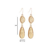 Wholesale Jewelry Simple Style Classic Style Water Droplets Alloy Resin Inlay Drop Earrings sku image 4