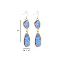 Wholesale Jewelry Simple Style Classic Style Water Droplets Alloy Resin Inlay Drop Earrings sku image 5
