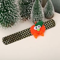 Halloween Pumpkin Bat Ghost Patting Circle Children&#39;s Illuminated Sequins Bracelet Nhmv150205 sku image 1