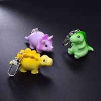 Cartoon Style Cute Animal Dinosaur Alloy Resin Bag Pendant Keychain main image 2