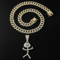 Hip-hop Cartoon Character Alloy Men's Pendant Necklace main image 1