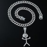 Hip-hop Cartoon Character Alloy Men's Pendant Necklace main image 3