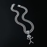 Hip-hop Cartoon Character Alloy Men's Pendant Necklace sku image 2