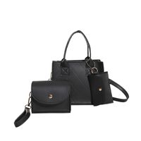 Women's All Seasons Pu Leather Solid Color Vintage Style Square Zipper Handbag sku image 4
