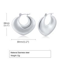 Simple Style Geometric Stainless Steel Plating Earrings 1 Pair sku image 3