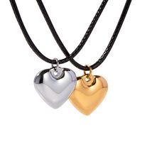Ig Style Heart Shape Stainless Steel Plating 18k Gold Plated Pendant Necklace main image 4