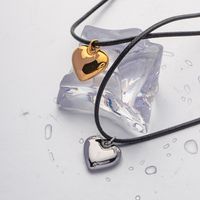 Ig Style Heart Shape Stainless Steel Plating 18k Gold Plated Pendant Necklace main image 1