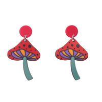 1 Pair Cartoon Style Mushroom Arylic Drop Earrings main image 1
