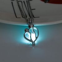 Bisutería Mayoreo Luminosa Árbol De La Vida En Forma De Corazón Collar Colgante Nihaojewelry sku image 35