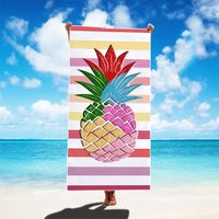 Chinoiserie Casual Vacation Color Block Superfine Fiber Beach Towel sku image 4