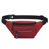 Men's Classic Style Stripe Nylon Waterproof Waist Bags main image 1