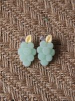 Wholesale Jewelry Cute Grape Synthetic Resin Ear Studs sku image 1