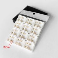 12 Pairs Simple Style Classic Style Round Polishing Plating Stainless Steel 18k Gold Plated Ear Studs main image 3