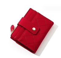 Women's Solid Color Pu Leather Buckle Wallets sku image 3