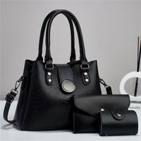 Women's Large All Seasons Pu Leather Solid Color Classic Style Square Zipper Buckle Handbag main image 1