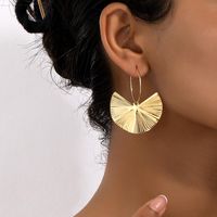 2 Pieces Commute Leaf Ginkgo Leaf Plating Ferroalloy 14k Gold Plated Drop Earrings sku image 1