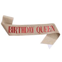 Birthday Letter Glitter Cloth Party Costume Props 1 Piece sku image 34