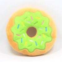 New Donut Pet Plush Toy 15cm Round Christmas Series Dog Sound Toys sku image 3