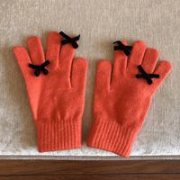 Women's Cute Solid Color Bow Knot Gloves 1 Pair sku image 4