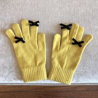 Women's Cute Solid Color Bow Knot Gloves 1 Pair sku image 8
