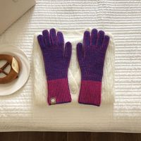 Women's Elegant Basic Stripe Gloves 1 Pair sku image 1