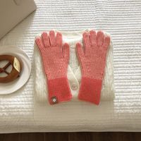 Women's Elegant Basic Stripe Gloves 1 Pair sku image 2