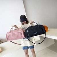 Unisex Vacation Sports Solid Color Oxford Cloth Waterproof Travel Bags main image 5
