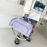 Unisex Vacation Sports Solid Color Oxford Cloth Waterproof Travel Bags main image 4
