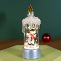 Christmas Cartoon Style Christmas Tree Santa Claus Snowman Plastic Indoor Daily Candle sku image 2