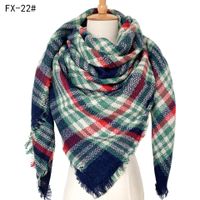 Women's Modern Style Color Block Imitation Cashmere Scarf sku image 22