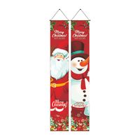 Christmas Cartoon Style Santa Claus Polyester Flag sku image 2