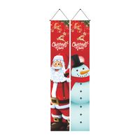 Christmas Cartoon Style Santa Claus Polyester Flag sku image 4