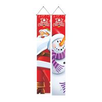 Christmas Cartoon Style Santa Claus Polyester Flag sku image 6