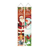 Christmas Cartoon Style Santa Claus Polyester Flag sku image 7