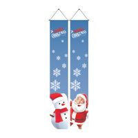 Christmas Cartoon Style Santa Claus Polyester Flag sku image 9
