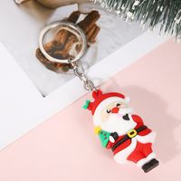 Cartoon Style Santa Claus Silica Gel Christmas Unisex Bag Pendant Keychain sku image 10