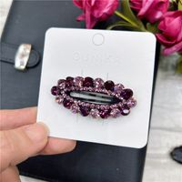 Simple Style Oval Rhinestone Hair Clip sku image 8