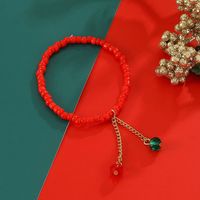 Cute Bell Snowflake Seed Bead Beaded Handmade Christmas Unisex Bracelets main image 6