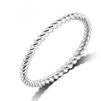 Simple Style Streetwear Leaf Sterling Silver Rings In Bulk sku image 1