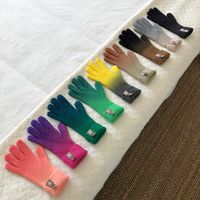 Unisex Streetwear Gradient Color Gloves 1 Pair main image 5