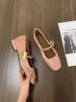 Women's Casual Solid Color Square Toe Mary Jane sku image 2