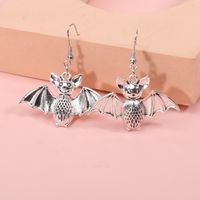 Wholesale Jewelry Retro Spider Spider Web Skull Alloy Plating Drop Earrings main image 5