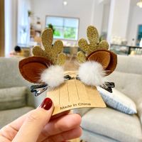 Cute Funny Antlers Cloth Hair Clip main image 5