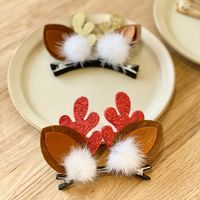 Cute Funny Antlers Cloth Hair Clip main image 3