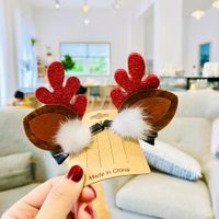 Cute Funny Antlers Cloth Hair Clip main image 6